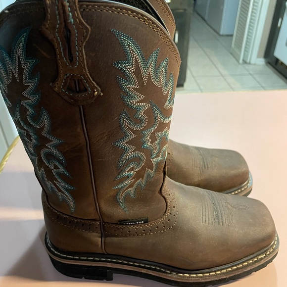 Brazos women's steel toe work boots Clearance